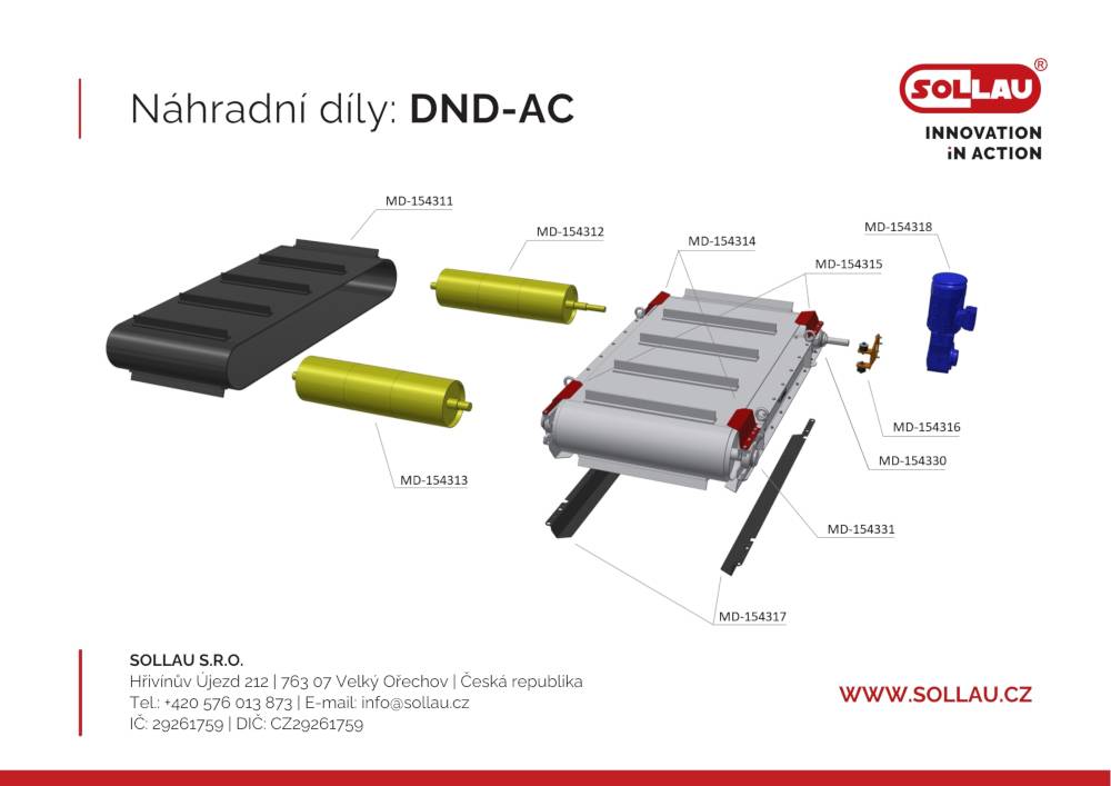 Запасные части для сепаратора DND-AC