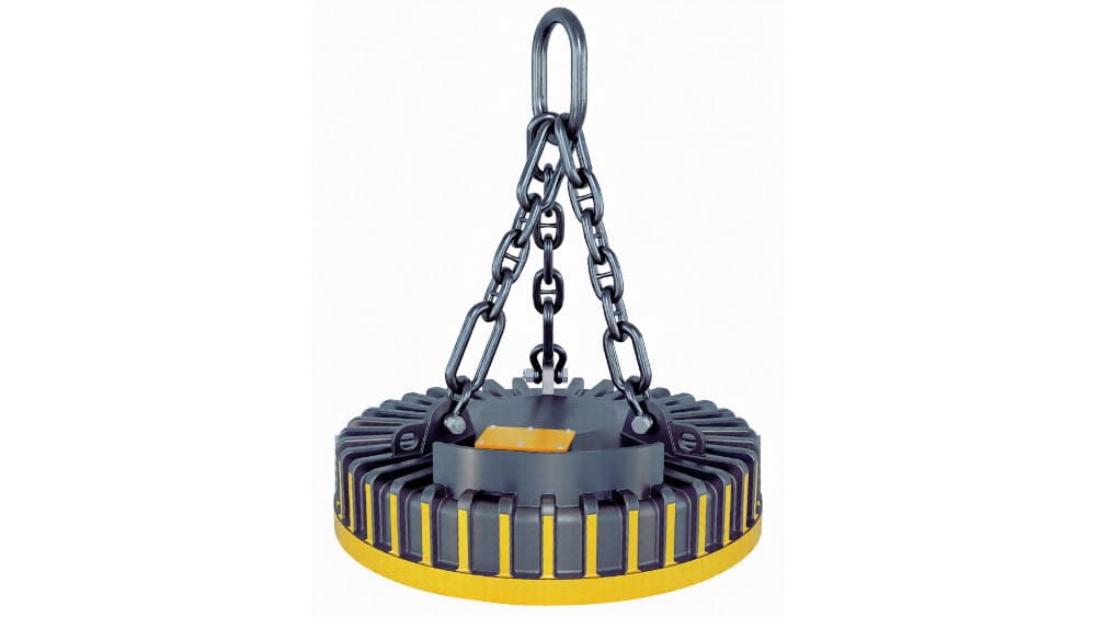 Подъёмный электромагнит для металлолома EMG-SM – круглый магнит для металлолома