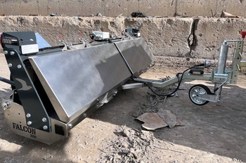 Магнитная щётка MS 2000 FALCON – очистка площадок от упавшего лома