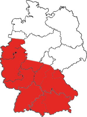 Deutschland - Vertretungsgebiet Südostdeutschland