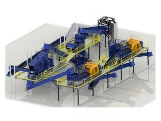 Автоматическая сортировочная линия для сепарации алюминиевых дисков