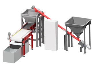 Линия сепарации цветных металлов для отделения слабомагнитной нержавеющей стали