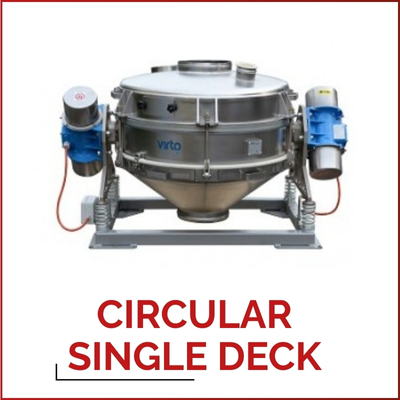CIRCULAR SINGLE DECK — Круглое вибрационное сито для чрезвычайно сложных случаев применения