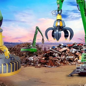 Подъёмный электромагнит для металлолома EMG-SM – круглый магнит для металлолома