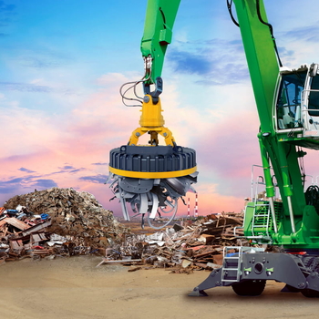 Подъёмный электромагнит для металлолома EMG-SM – круглый магнит для металлолома